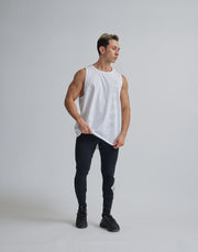 CRONOS BLACK LETTER SLEEVELESS【WHITE】