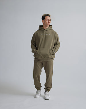 CRONOS LOGO HOODIE【KHAKI】