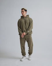 CRONOS LOGO HOODIE【KHAKI】