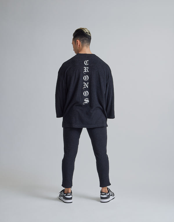 CRONOS ROOM BLACK LETTER LOGO T-SHIRTS【BLACK】