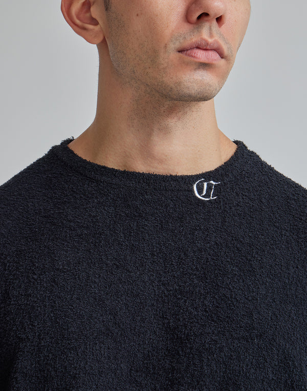 CRONOS ROOM BLACK LETTER LOGO T-SHIRTS【C.GRAY】