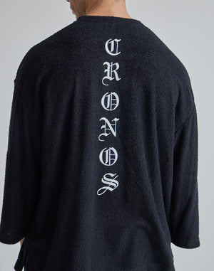 CRONOS ROOM BLACK LETTER LOGO T-SHIRTS【C.GRAY】