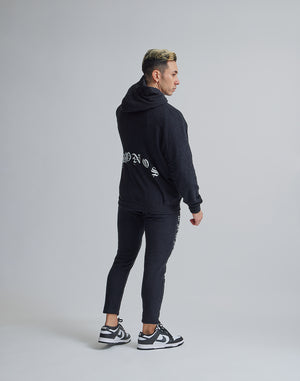 CRONOS ROOM BLACK LETTER LOGO HOODIE【BLACK】