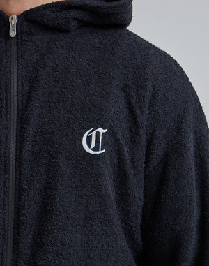 CRONOS ROOM BLACK LETTER LOGO HOODIE【BLACK】