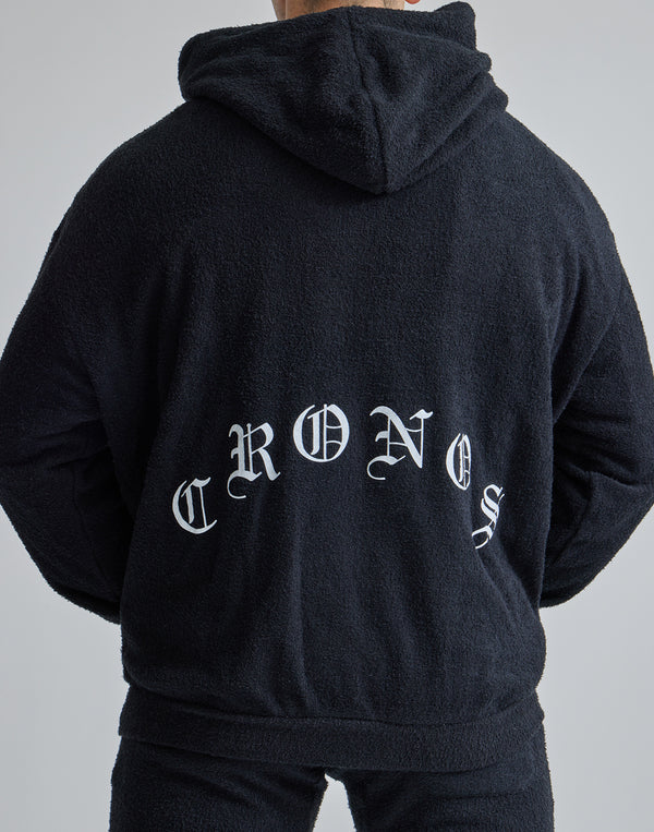 CRONOS ROOM 黑色字母LOGO連帽衫 [灰色]