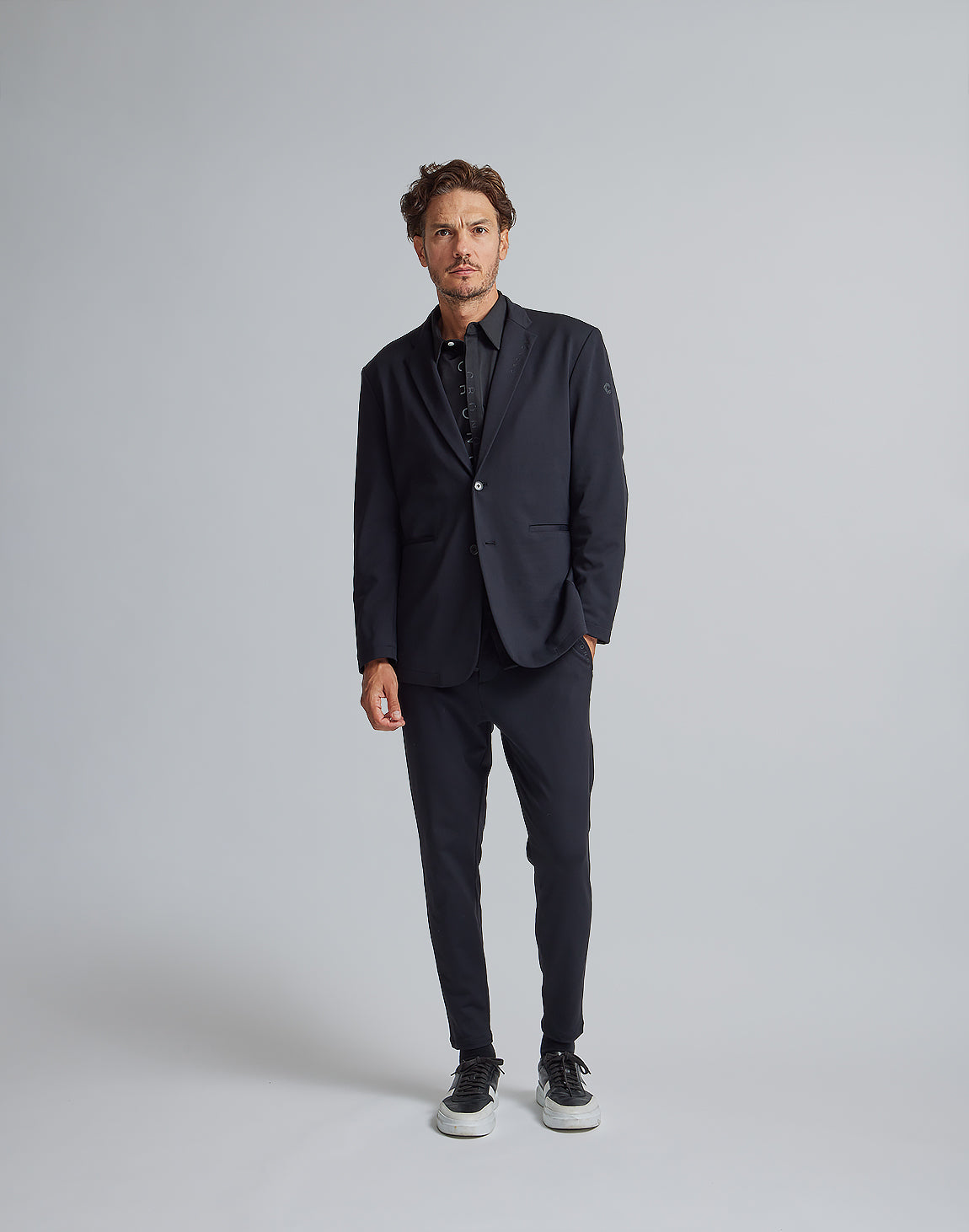 CRONOS BLACK TAILORED STRETCH JACKET【BLACK】