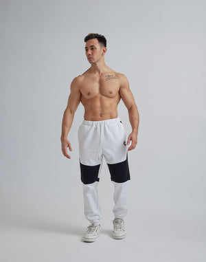 CRONOS SWITCHING FLEECE LONGPANTS【WHITE】