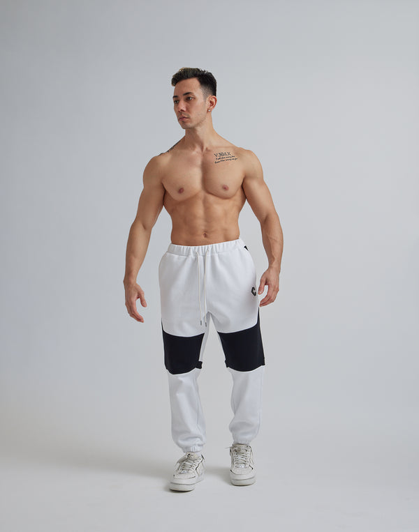 CRONOS SWITCHING FLEECE LONGPANTS【WHITE】