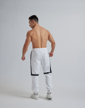 CRONOS SWITCHING FLEECE LONGPANTS【WHITE】