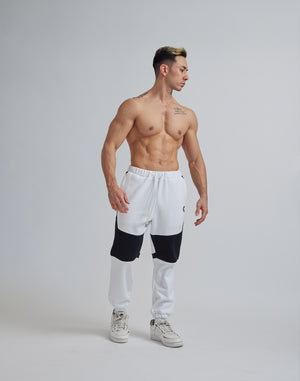CRONOS SWITCHING FLEECE LONGPANTS【WHITE】