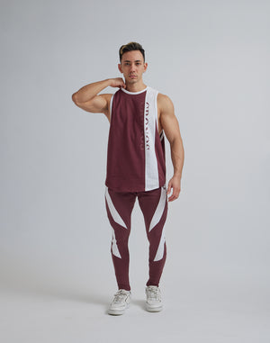 CRONOS VERTICAL LOGO SLEEVELESS【WINE】