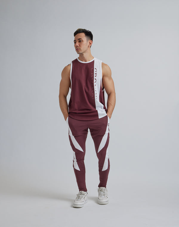 CRONOS VERTICAL LOGO SLEEVELESS【WINE】