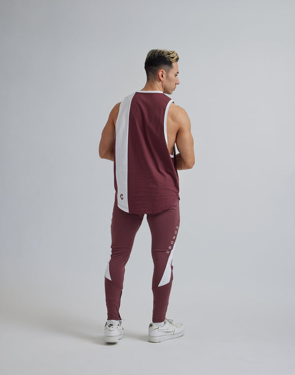 CRONOS VERTICAL LOGO SLEEVELESS【WINE】