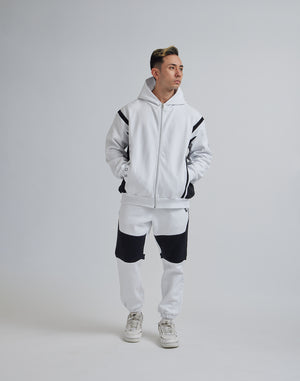CRONOS SWITCHING FLEECE LONGPANTS【WHITE】