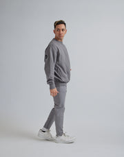 CRONOS BACK LOGO SWEAT TOP【GRAY】