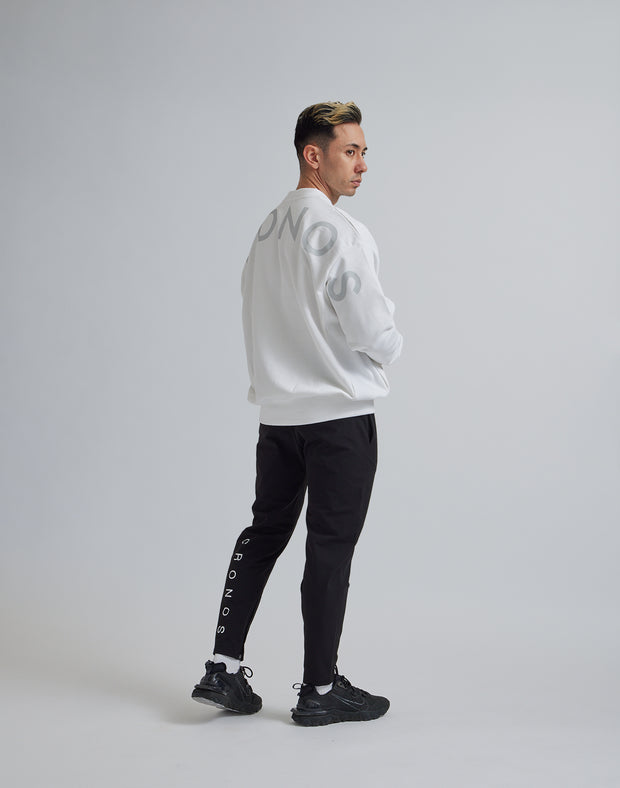 CRONOS BACK LOGO SWEAT TOP【WHITE】