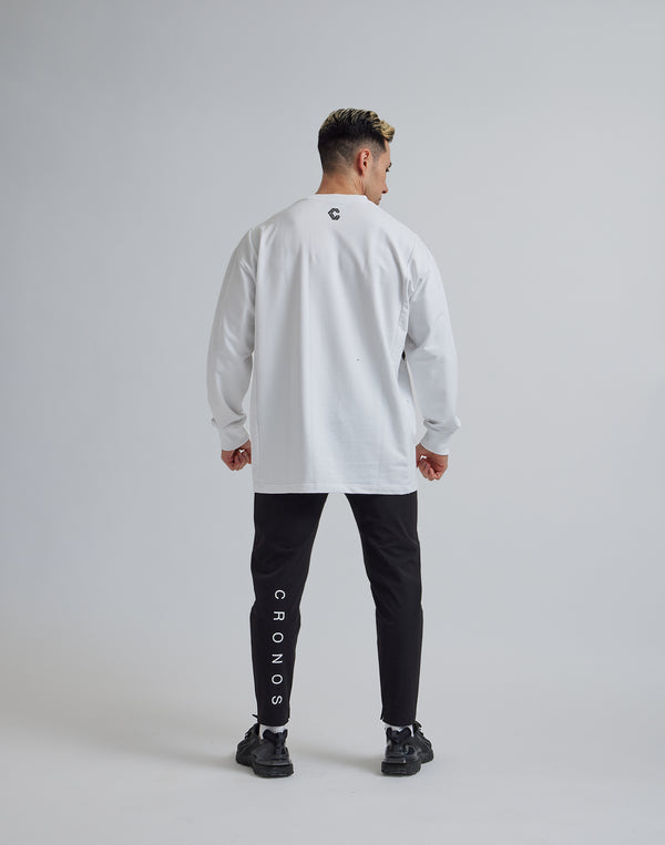 CRONOS FLEECE LONGSLEEVE [WHITE]