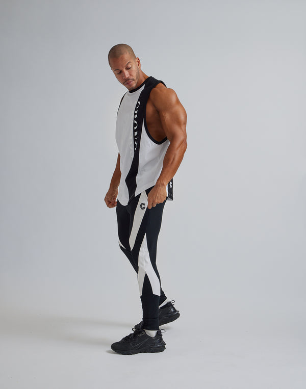 CRONOS VERTICAL LOGO SLEEVELESS【WHITE】