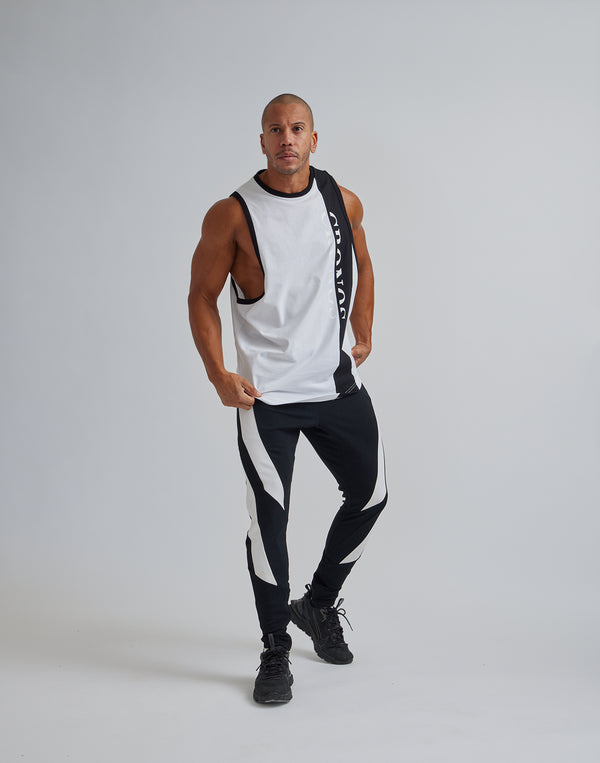 CRONOS VERTICAL LOGO SLEEVELESS【WHITE】
