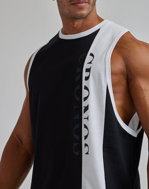 CRONOS VERTICAL LOGO SLEEVELESS【WHITE】