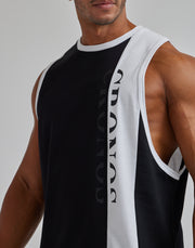 CRONOS VERTICAL LOGO SLEEVELESS【WHITE】