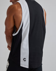 CRONOS VERTICAL LOGO SLEEVELESS【BLACK】