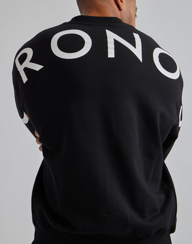 CRONOS BACK LOGO SWEAT TOP【BLACK】