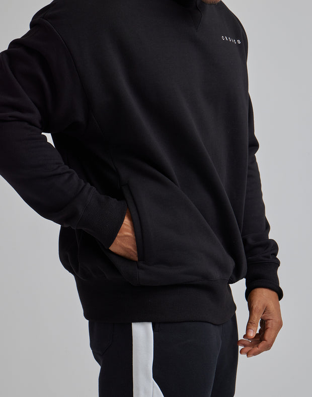 CRONOS BACK LOGO SWEAT TOP【BLACK】