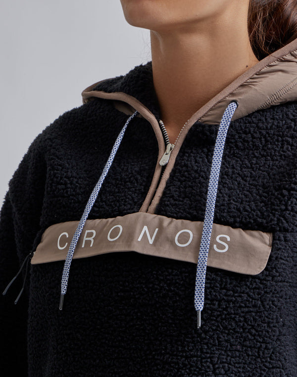 CRONOS WOMEN MOUTON HOODIE