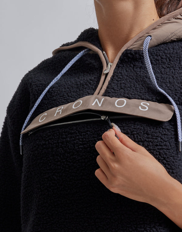 CRONOS WOMEN MOUTON HOODIE