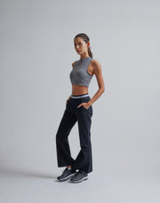 CRONOS WOMEN MOCK NECK TANK TOP【GRAY】