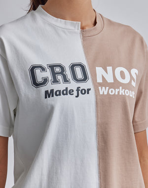 CRONOS 女款不對稱T卹 [白色]