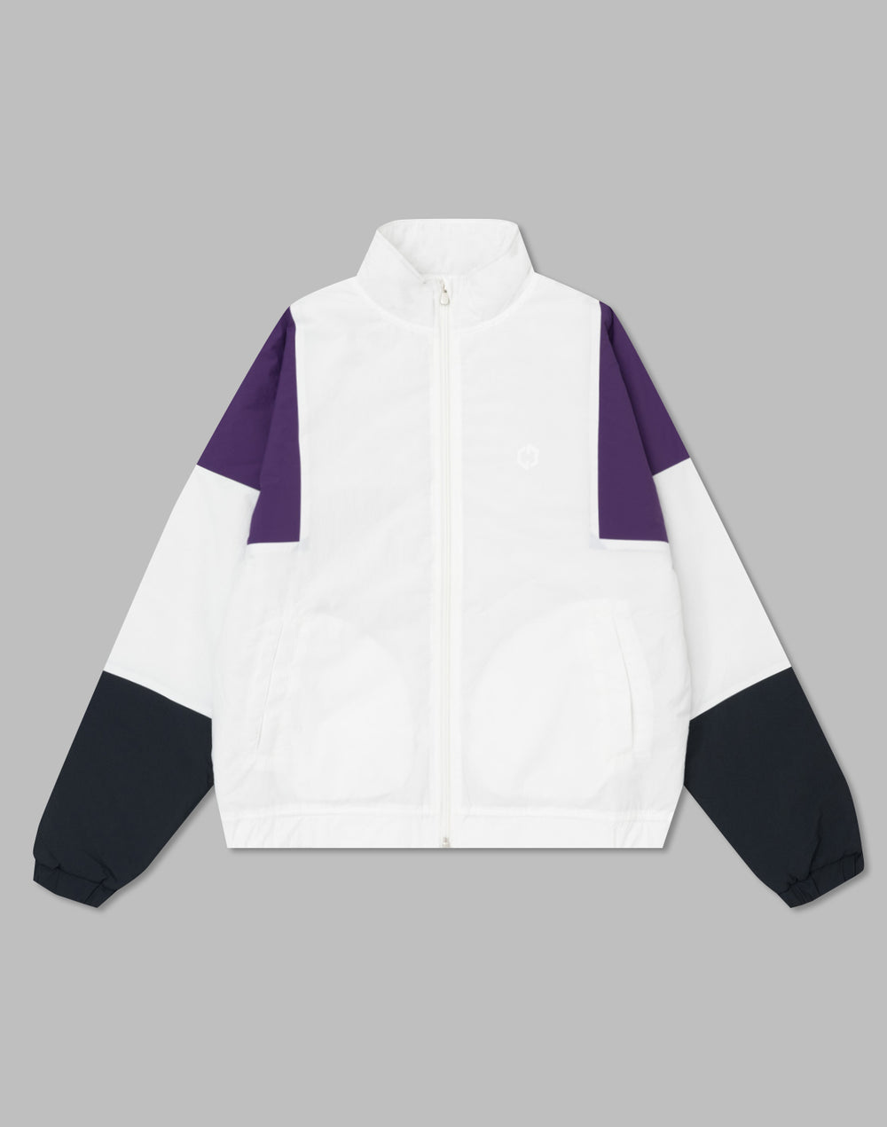 CRONOS BLACK STAND ZIP BLOUSON [WHITE]