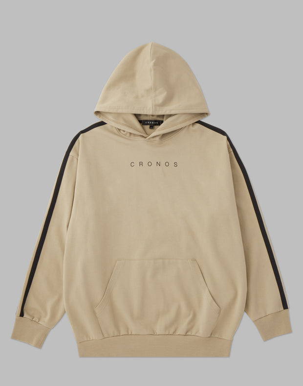 CRONOS 2LINE HOODIE【BEIGE】