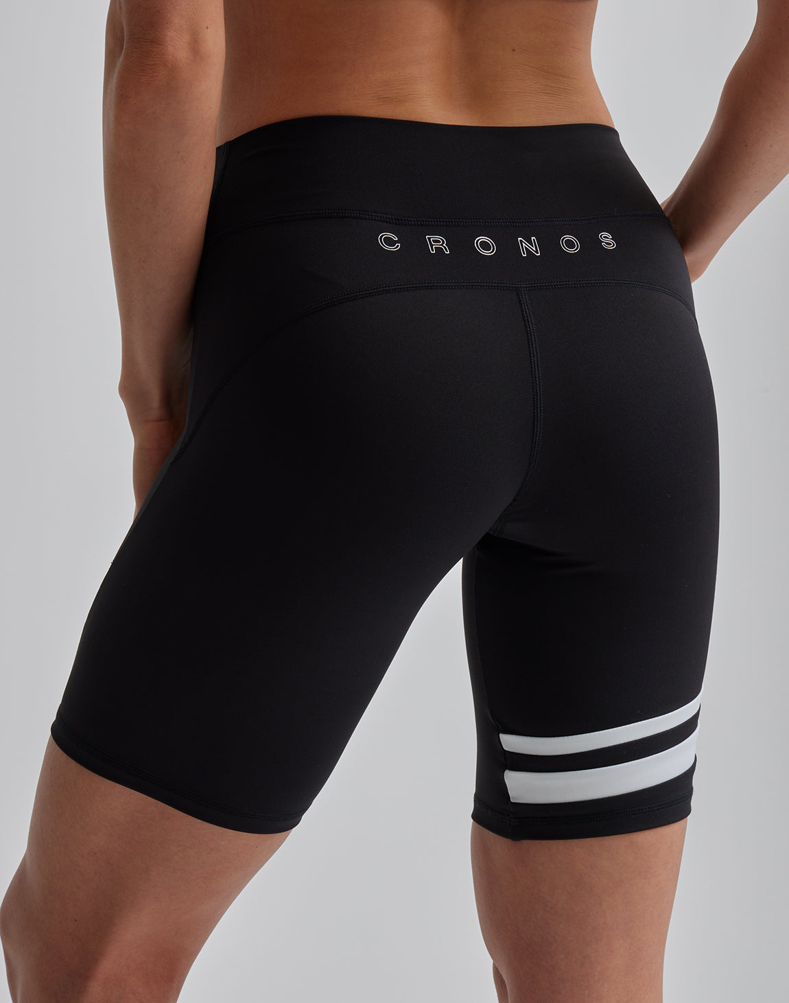 CRONOS WOMEN BY COLOR SHORT LEGGINGS【BLACK】 – クロノス