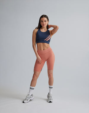 CRONOS WOMEN BY COLOR SHORT LEGGINGS【PINK】
