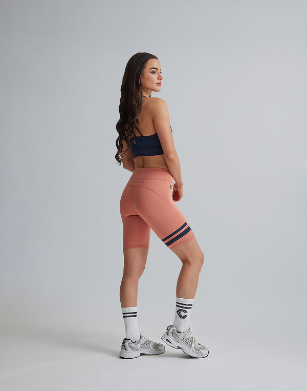CRONOS WOMEN BY COLOR SHORT LEGGINGS【PINK】