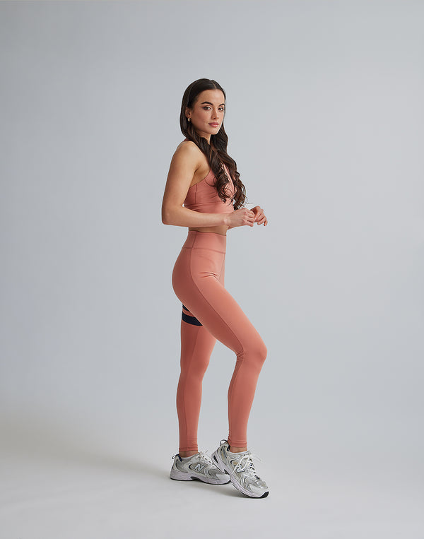 CRONOS WOMEN BY COLOR LEGGINGS【PINK】