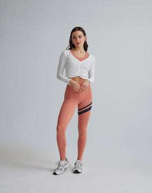 CRONOS WOMEN BY COLOR LEGGINGS【PINK】