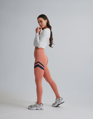 CRONOS WOMEN BY COLOR LEGGINGS【PINK】