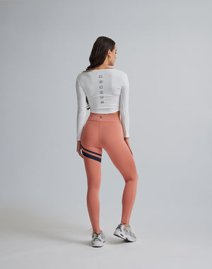CRONOS WOMEN BY COLOR LEGGINGS【PINK】