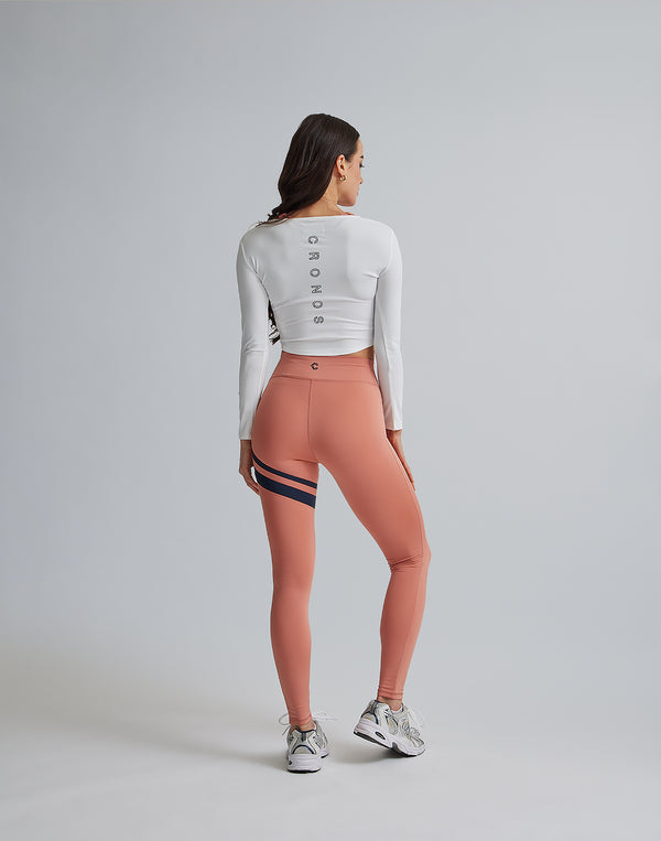 CRONOS WOMEN BY COLOR LEGGINGS【PINK】