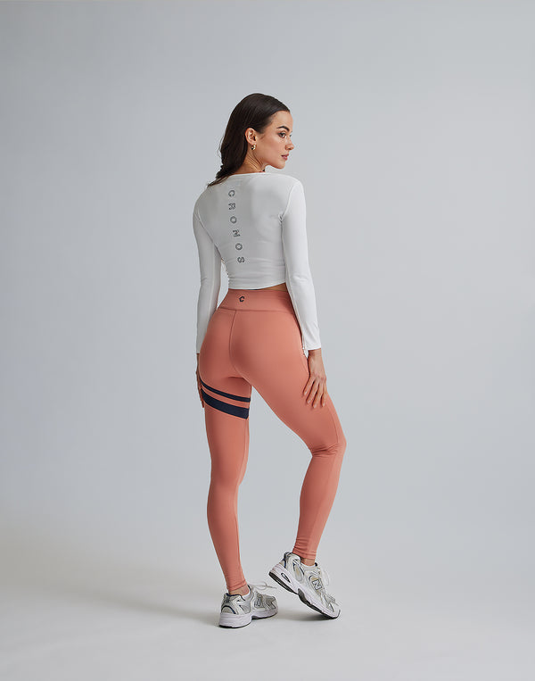 CRONOS WOMEN BY COLOR LEGGINGS【PINK】