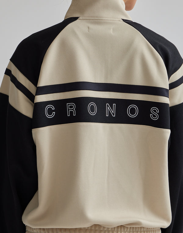 CRONOS 女款平紋針織束腰衫 [黑色]