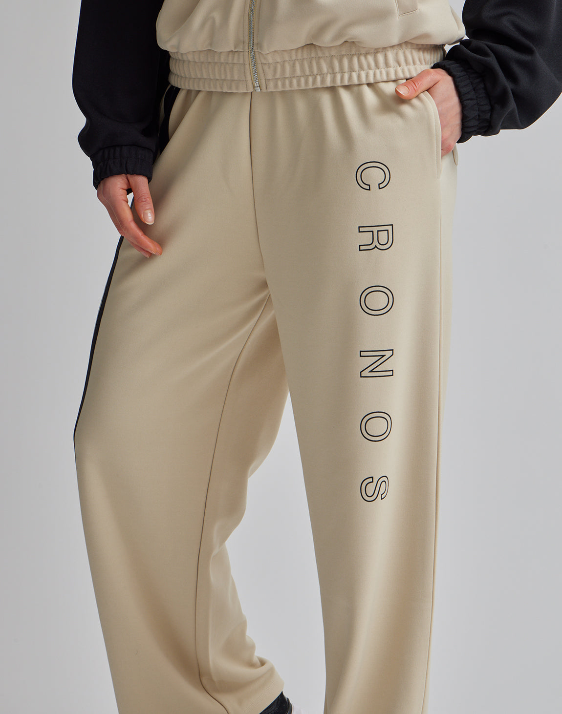 CRONOS WOMEN JERSEY WIDE PANTS【BEIGE】 – クロノス CRONOS Official Store