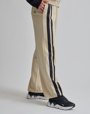 CRONOS WOMEN JERSEY WIDE PANTS【BEIGE】