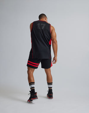 CRONOS BACK MESH TANKTOP [BLACK×RED]