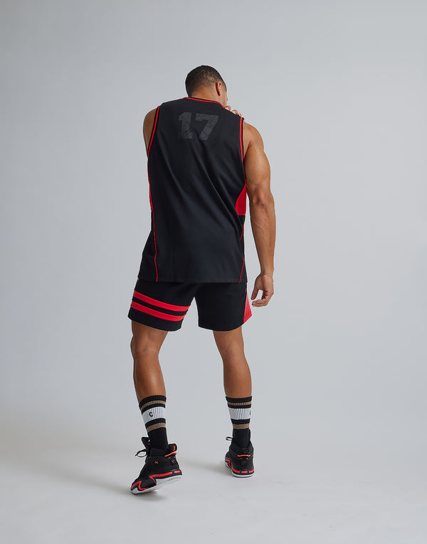 CRONOS BACK MESH TANKTOP [BLACK×RED]