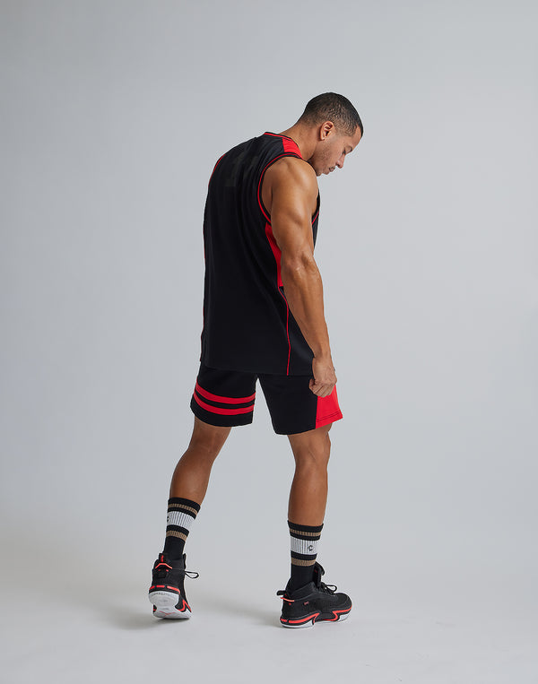 CRONOS BACK MESH TANKTOP [BLACK×RED]