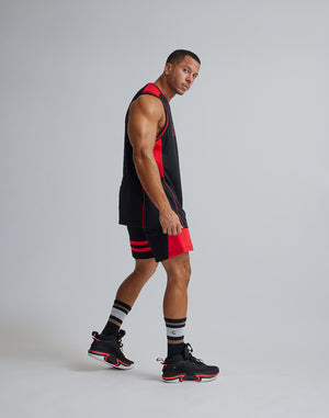 CRONOS BACK MESH TANKTOP [BLACK×RED]